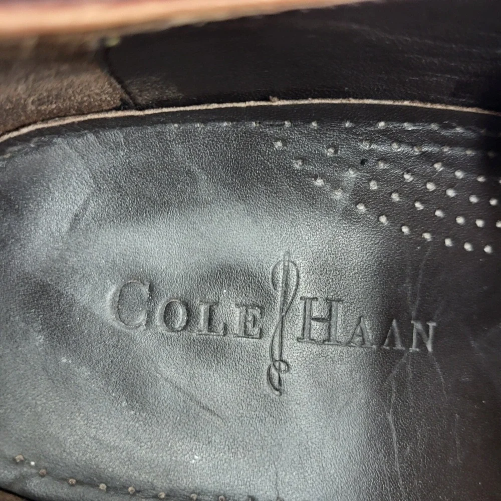 Cole Haan Air Oxford Shoes Mens 8 M Brown Leather‎ Jefferson Cap Toe Dress Shoes